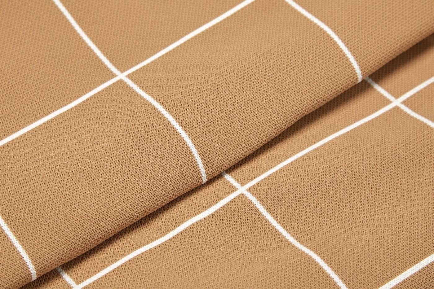 Tan Grid | Dog Bed or Bed Cover