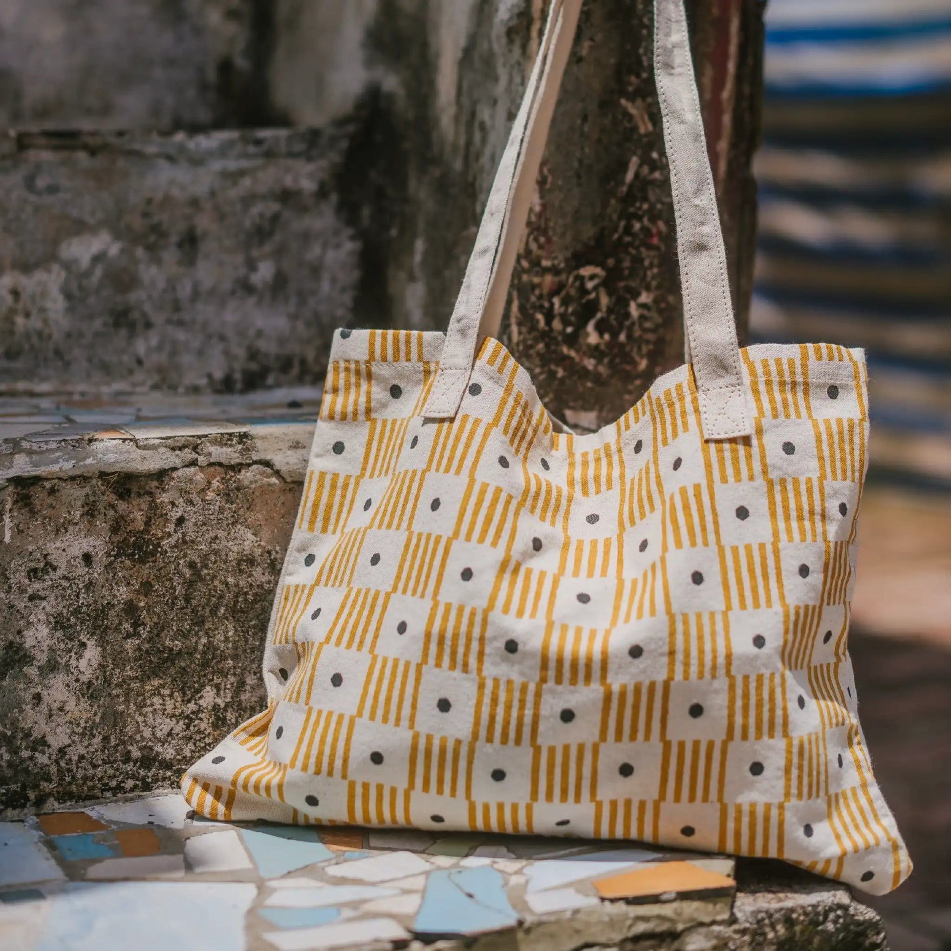 Block Printing Kit - Abstract Print Tote Bag
