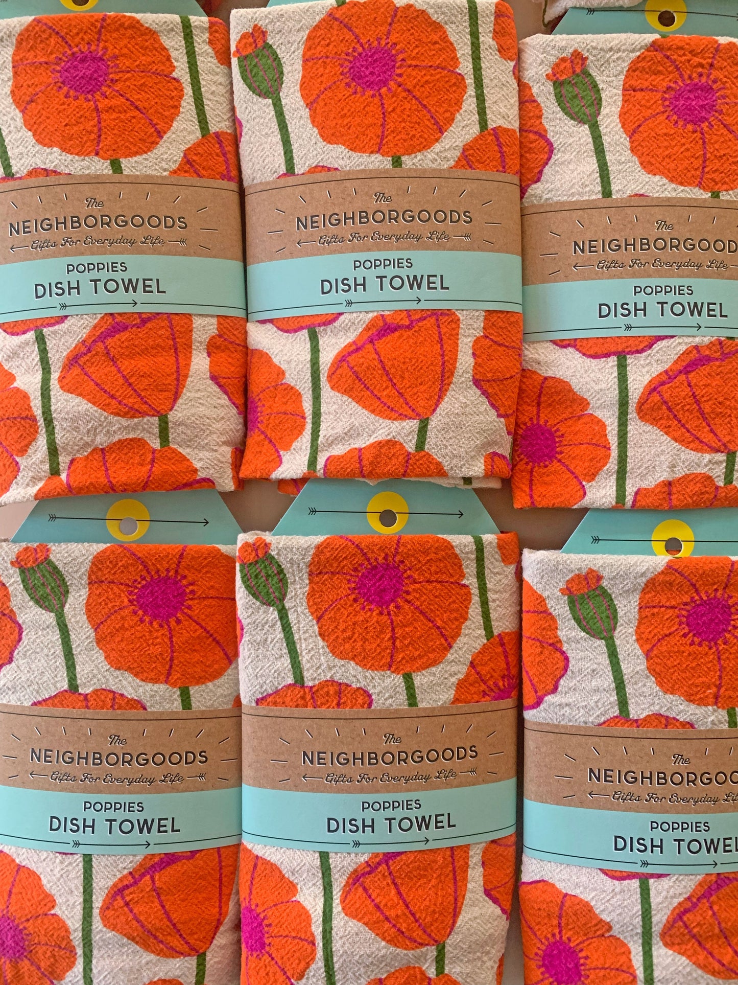 Poppies Dish Towel