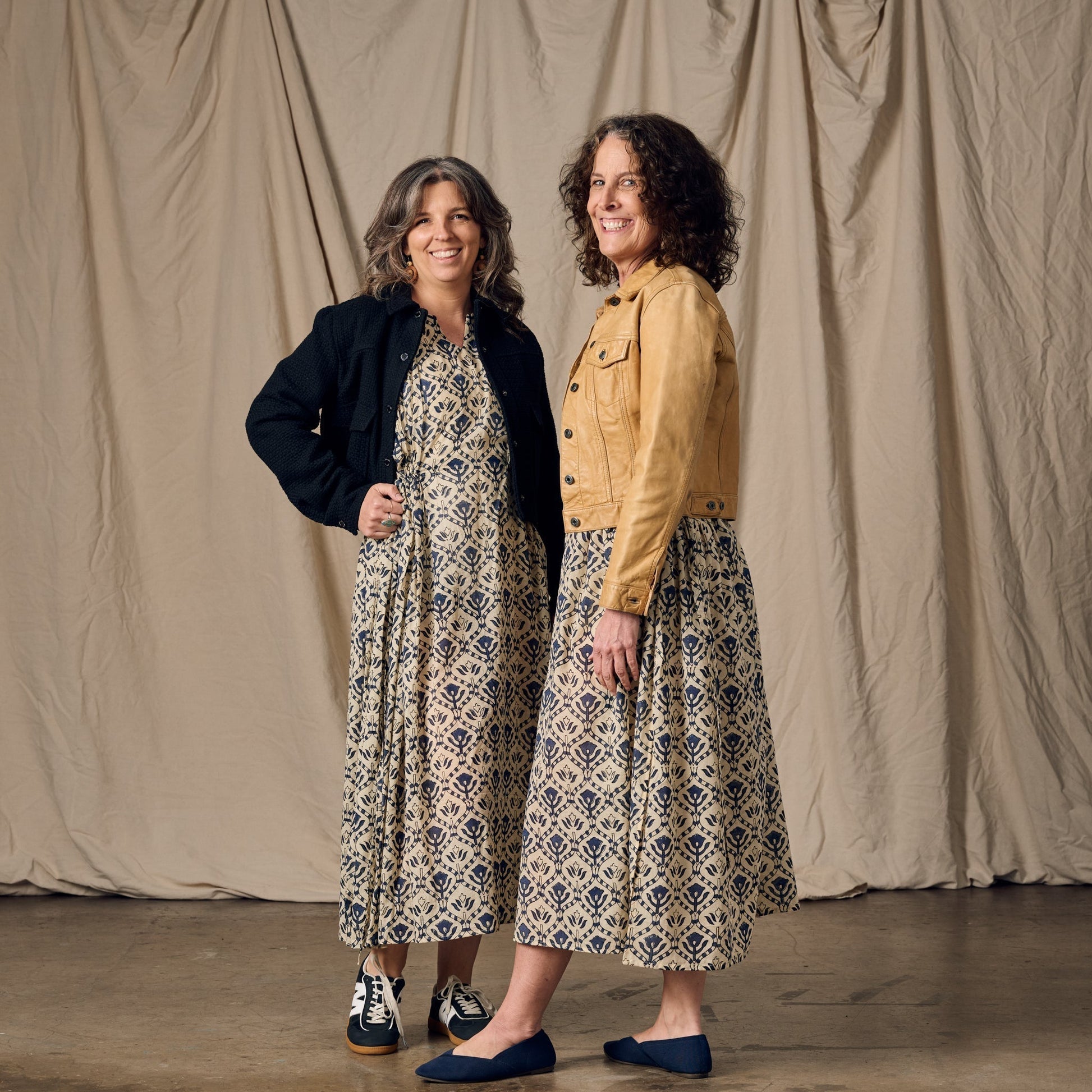 Panna Full Length Block Print Kaftan