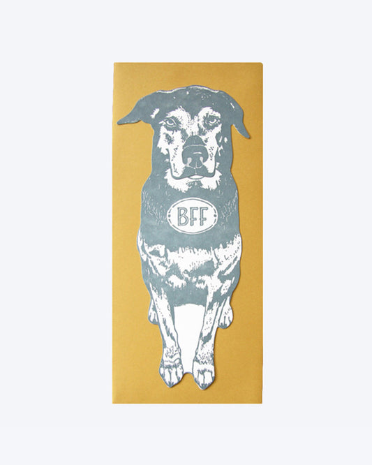 BFF DOG Card by Blackbird Letterpress