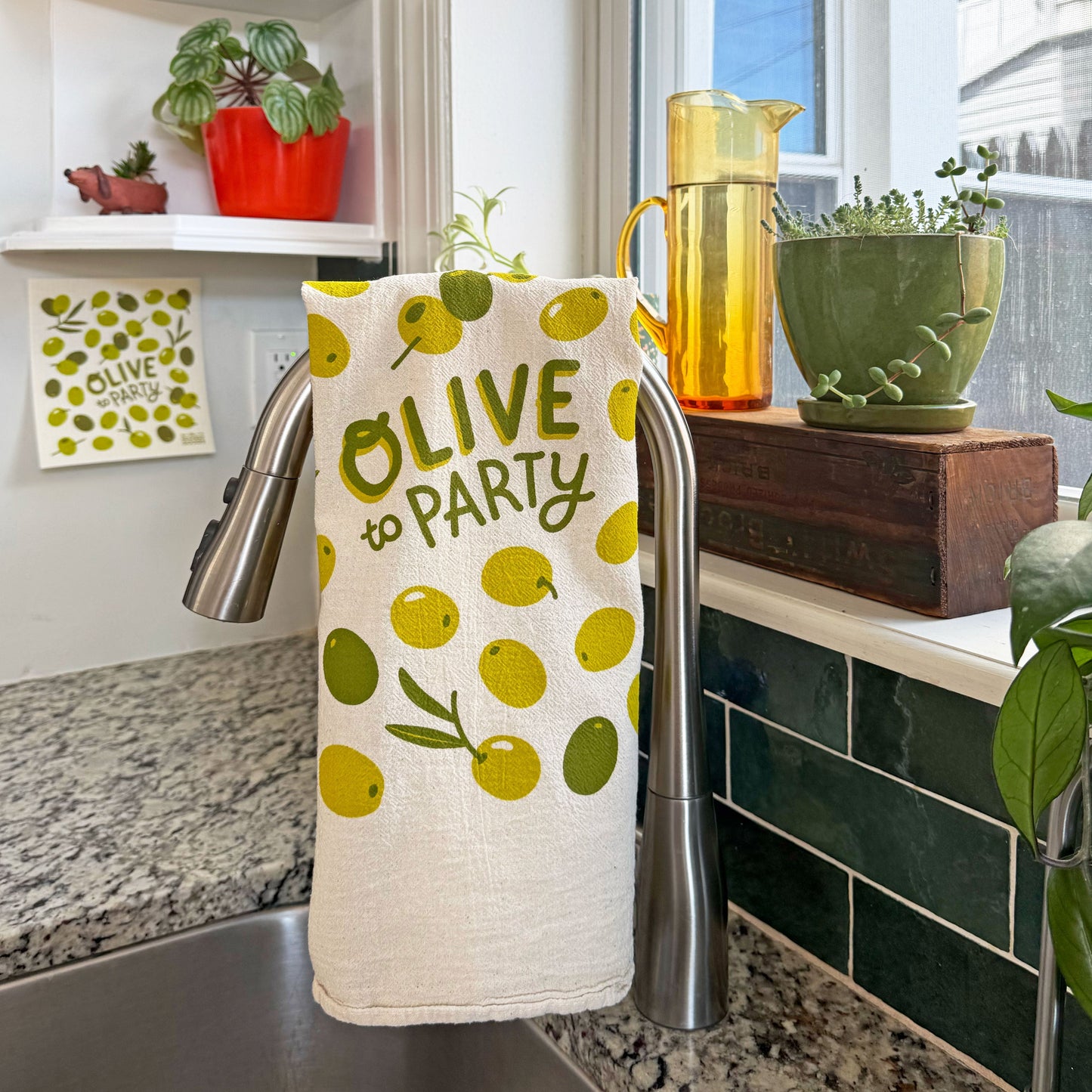 Olive Sponge Cloth