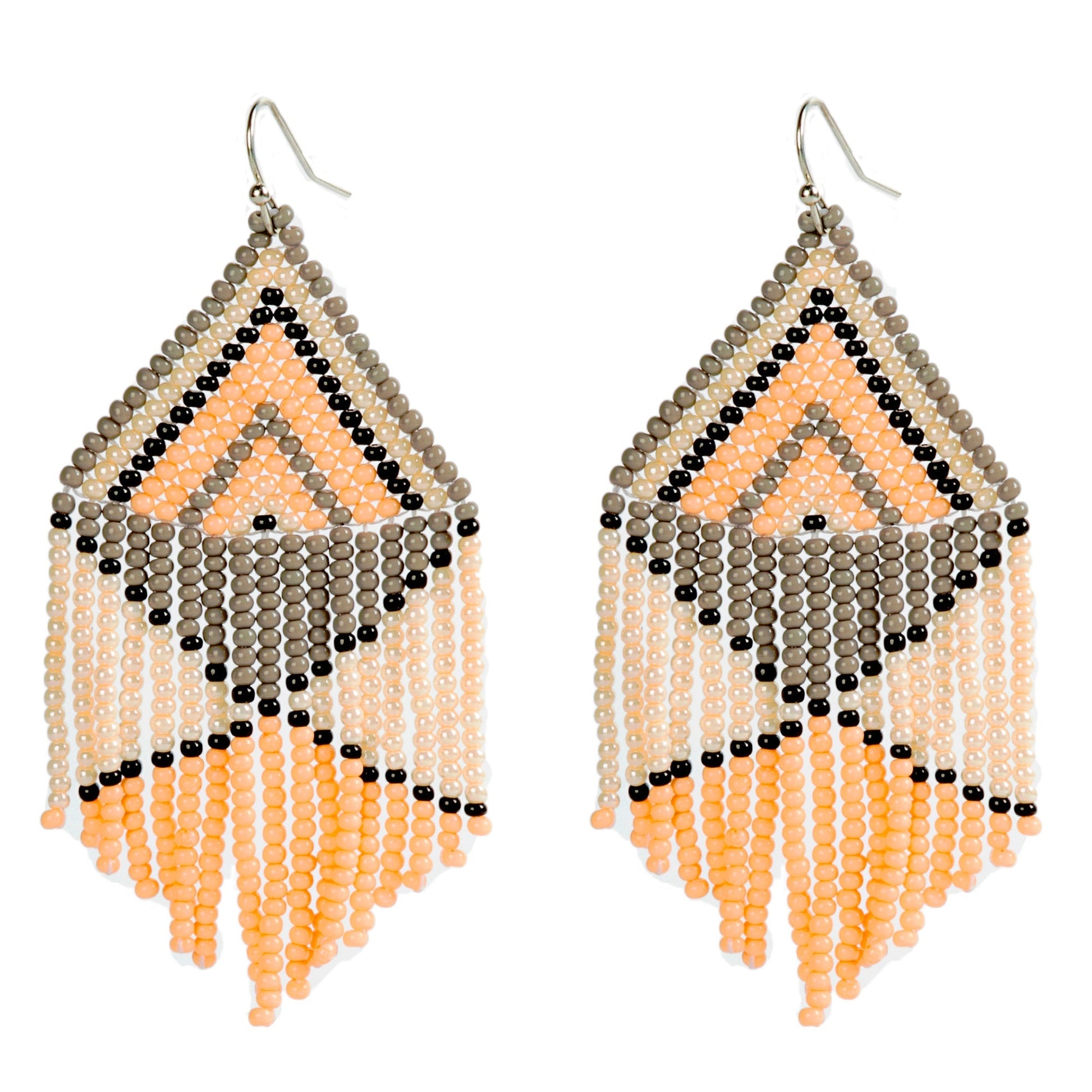 Peach Embera Earrings