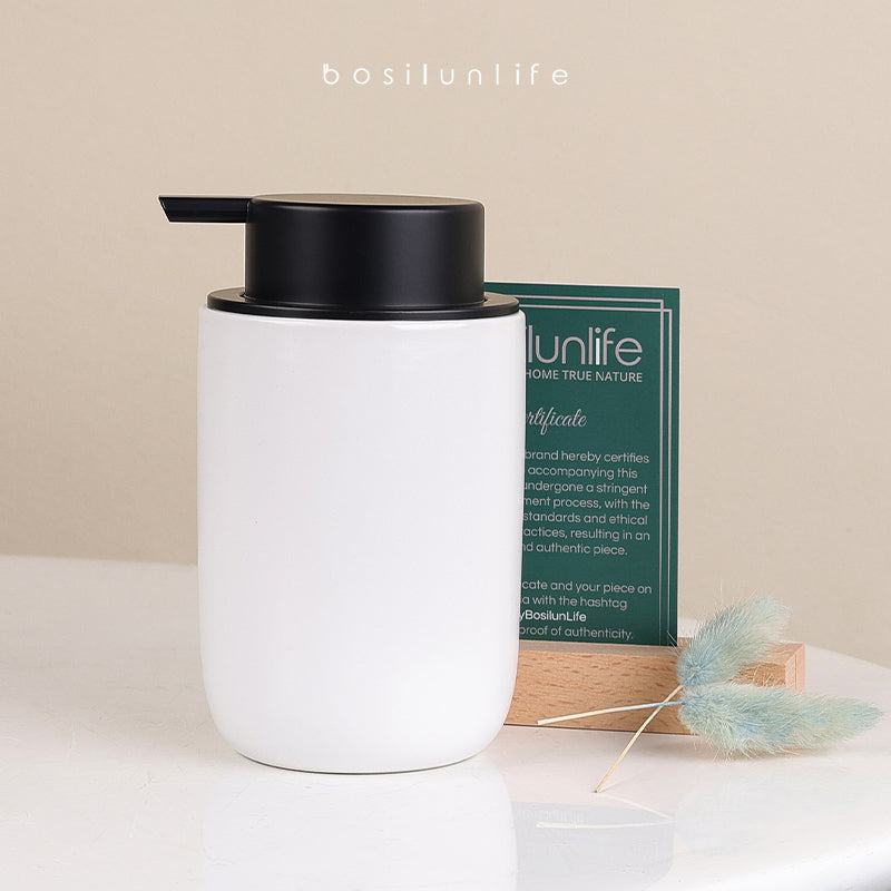 Foaming Soap Dispenser Slim Sustainable Ceramic