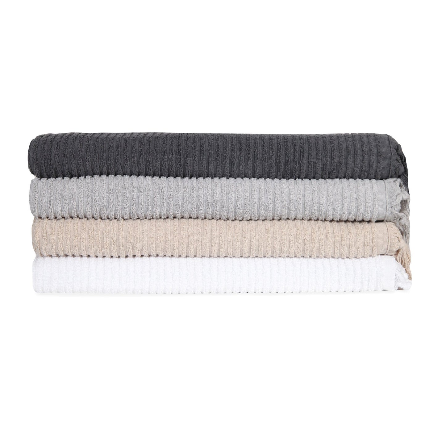 Ribbed Loom Terry Hand Towel Bundle
