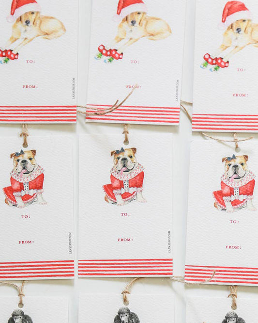 FESTIVE PET GIFT TAG SETS by Lana's Shop