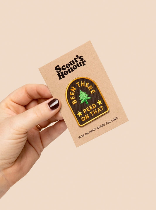 BEEN THERE PEED ON THAT IRON-ON PATCH by Scouts Honour