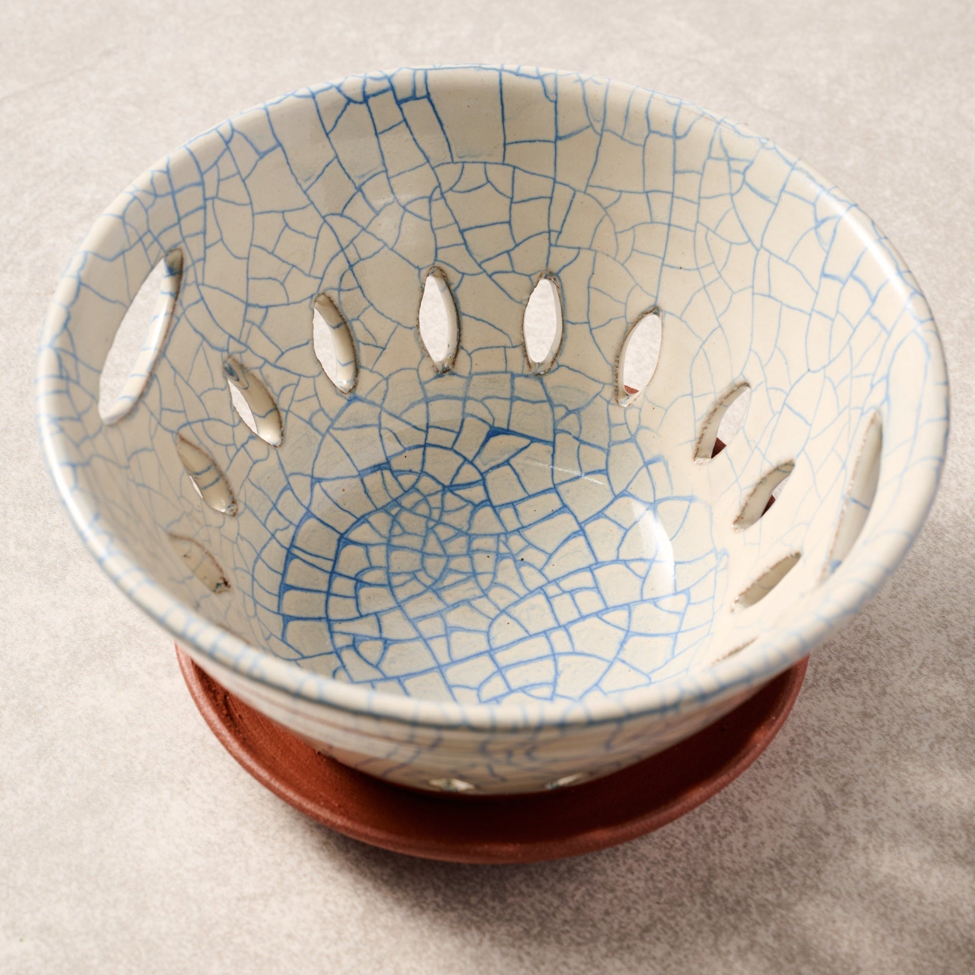 Ciya Blue Crackle Berry Bowl