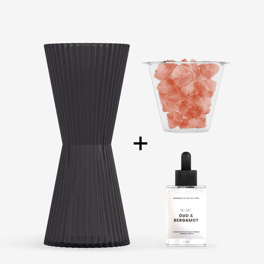 AIZ Himalayan Rock Salt Diffuser - Charcoal