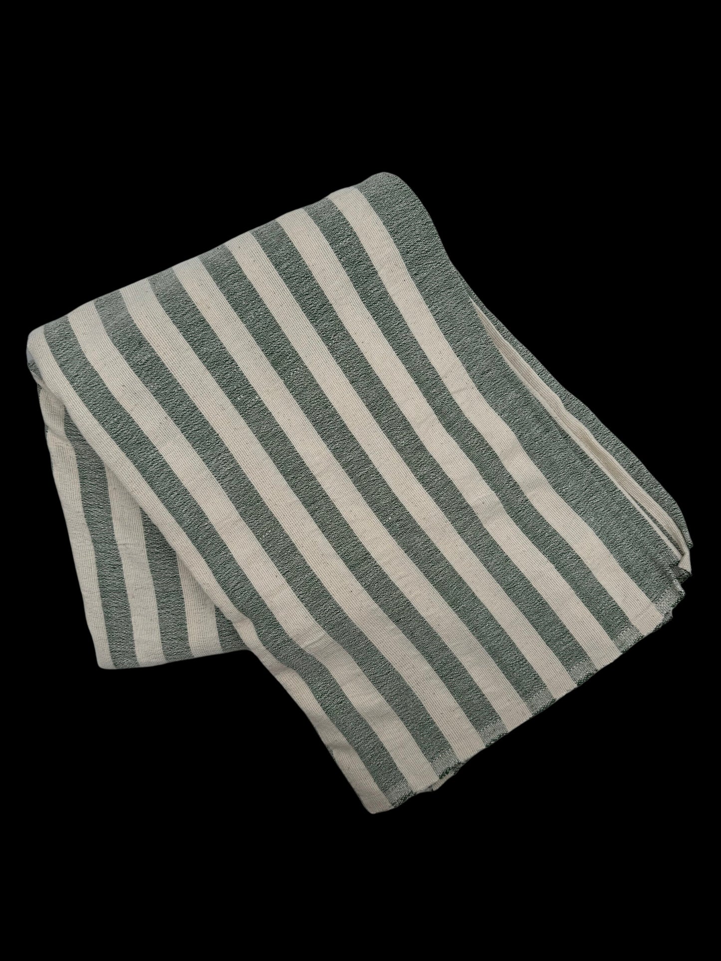 Olive Stripe Tablecloth