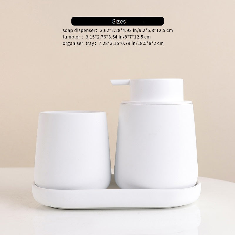 Rubber Paint Liquid Bathroom Accessories Set Sustainable Ceramic