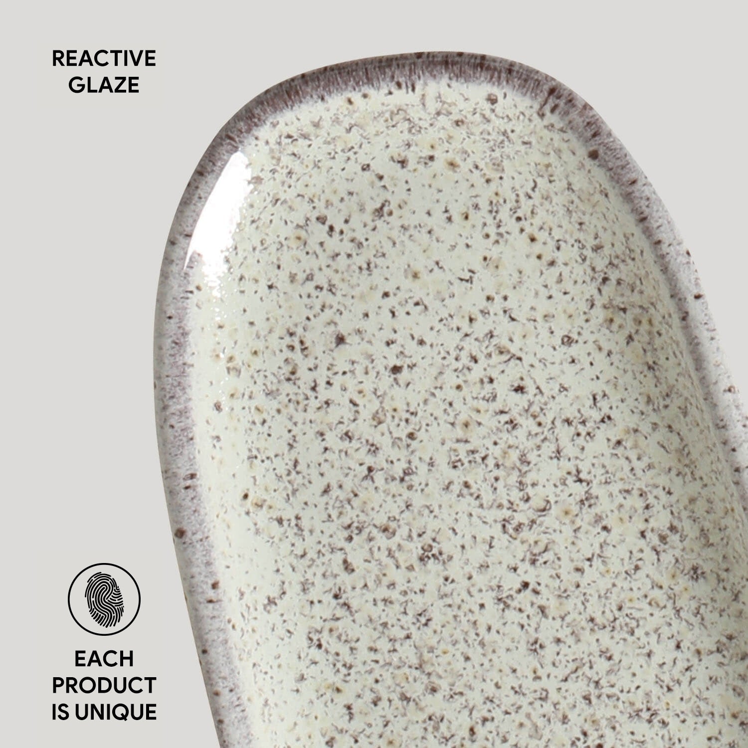 Shallow Organic Oval Platter Mini Set of 4