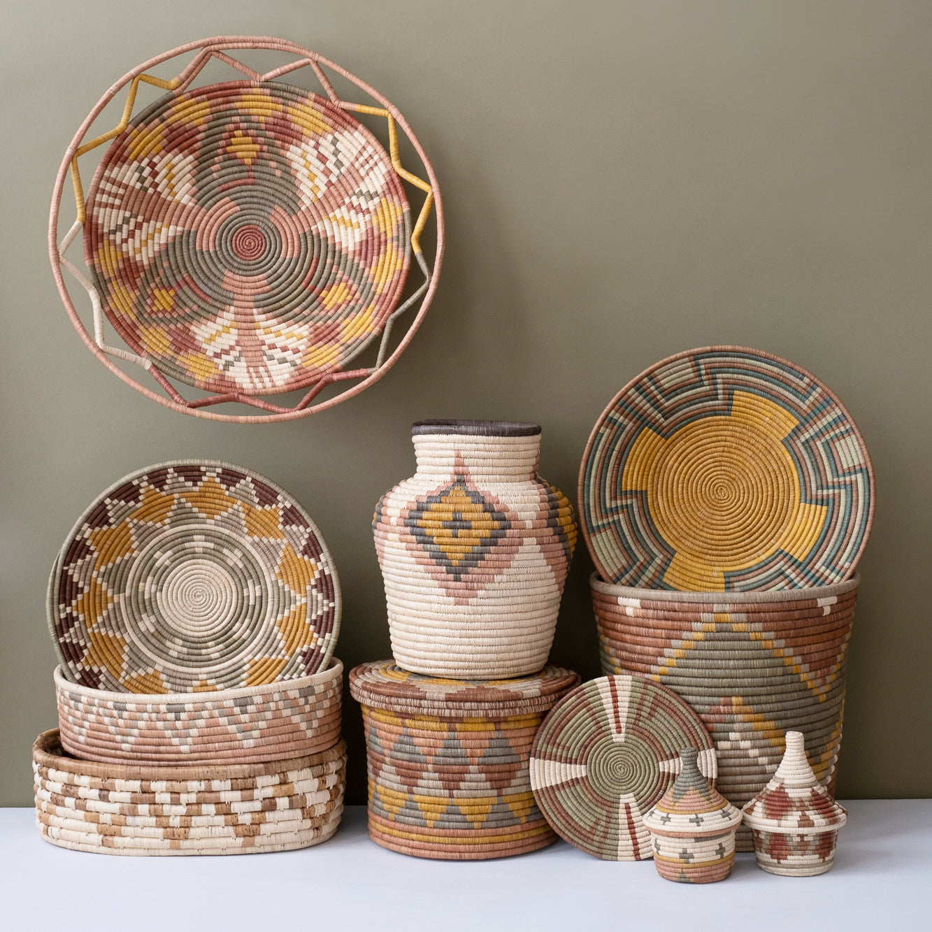 Zig Zag Bread Basket ~ Elevate Collection