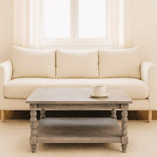Solid Wood Barclay Acid Wash Coffee Table