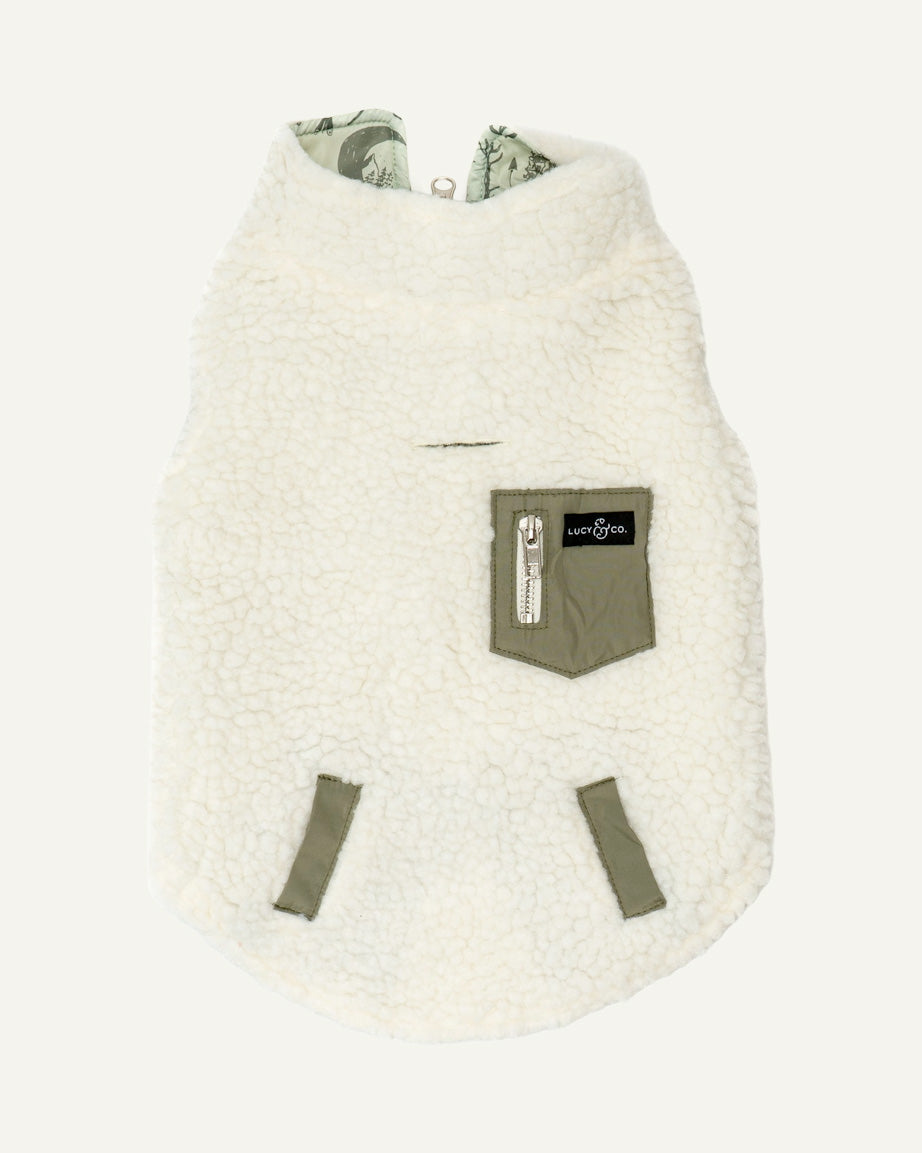 REVERSIBLE TEDDY VEST by Lucy & Co