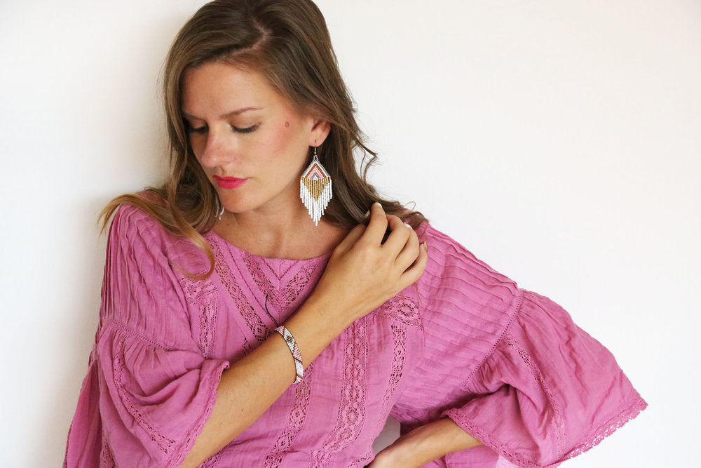 Pink Embera Chami Bracelet