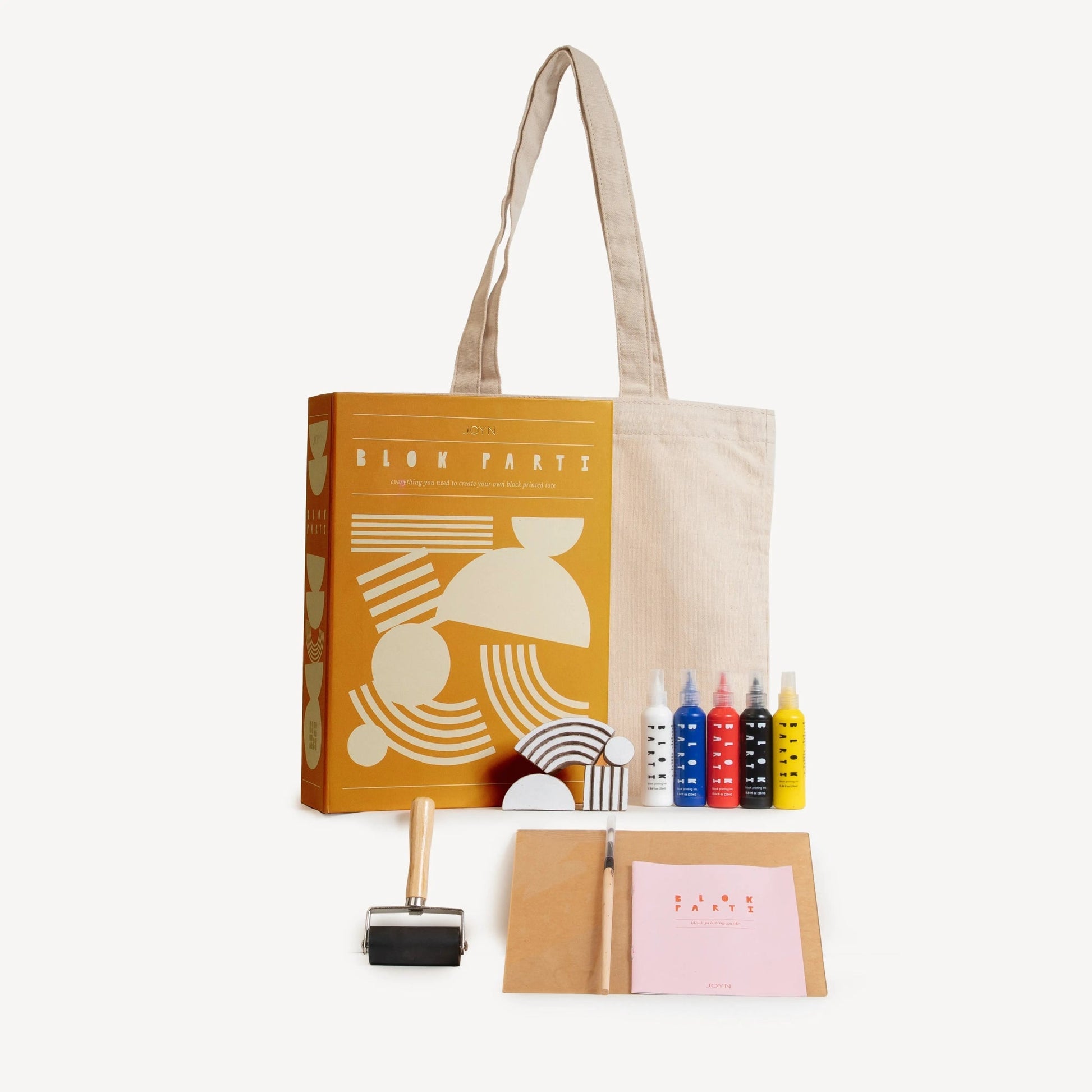 Block Printing Kit - Abstract Print Tote Bag