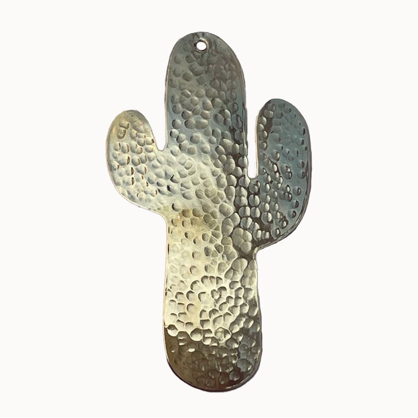Hand-Forged Brass Ornament | Cactus