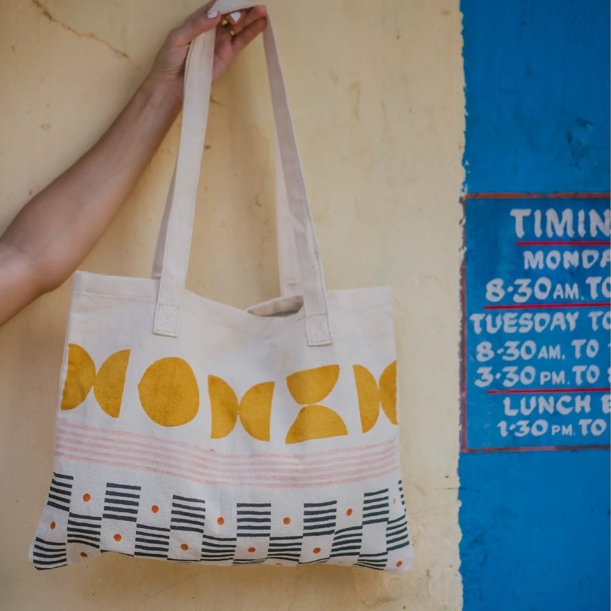 Block Printing Kit - Abstract Print Tote Bag
