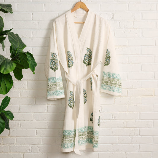 Pera Blockprint Cotton Robe