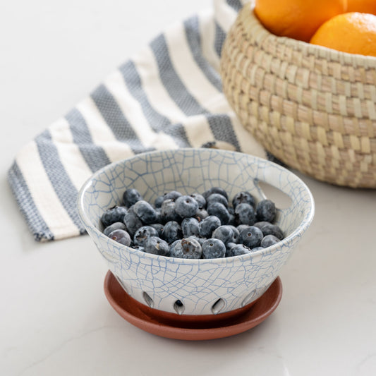 Ciya Blue Crackle Berry Bowl