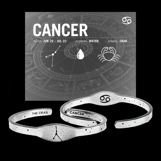 Zodiac Cuff Bracelet - Cancer