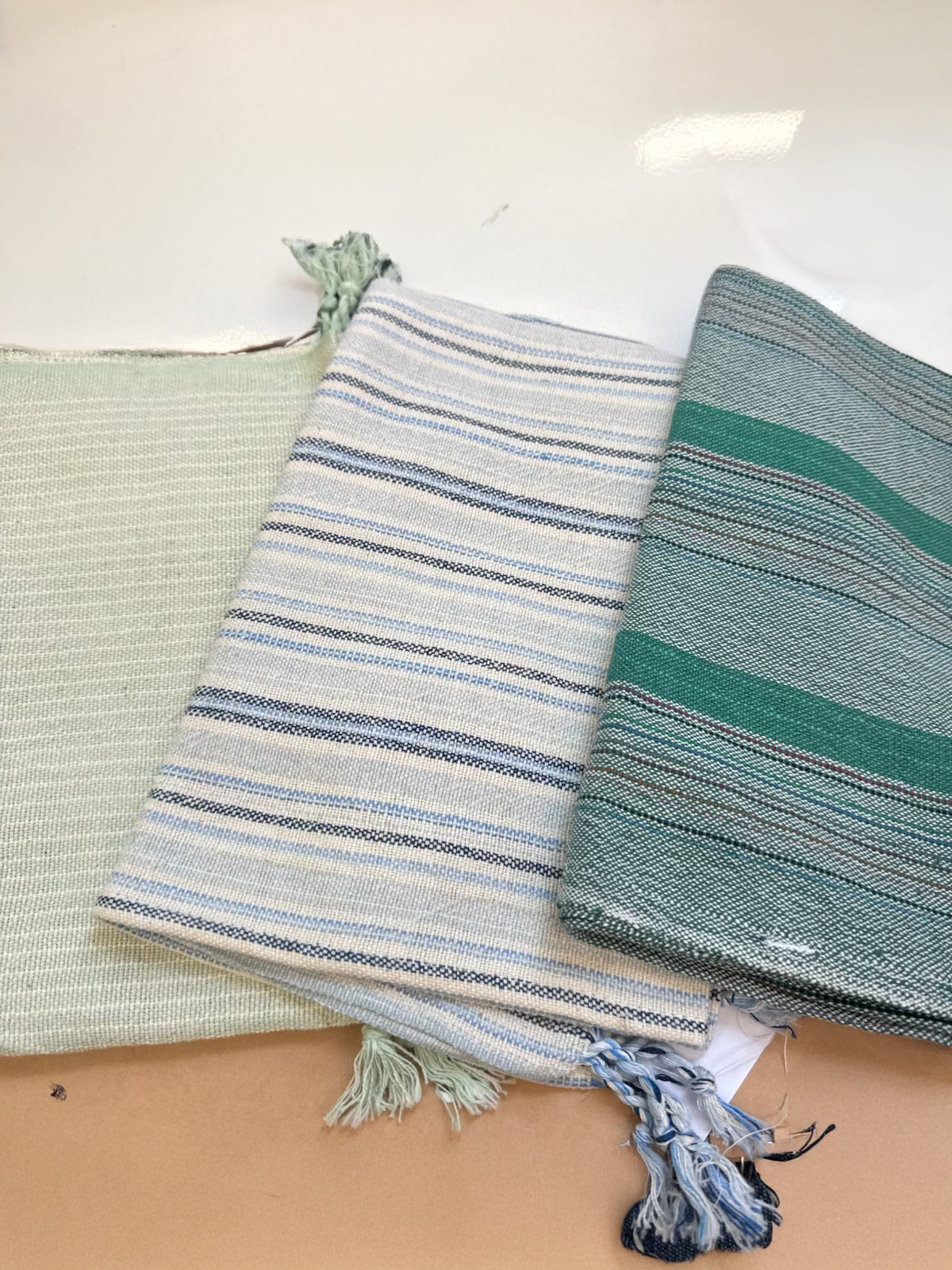 Green Teal Montauk Hand Towel