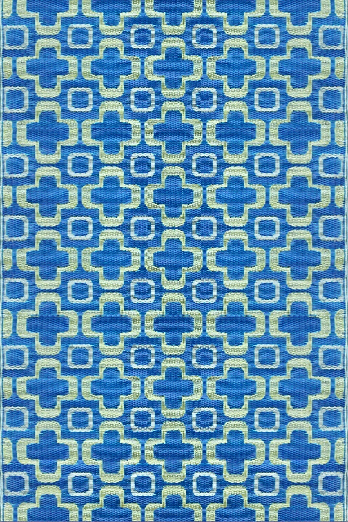 Club Blue & Green Outdoor Mat