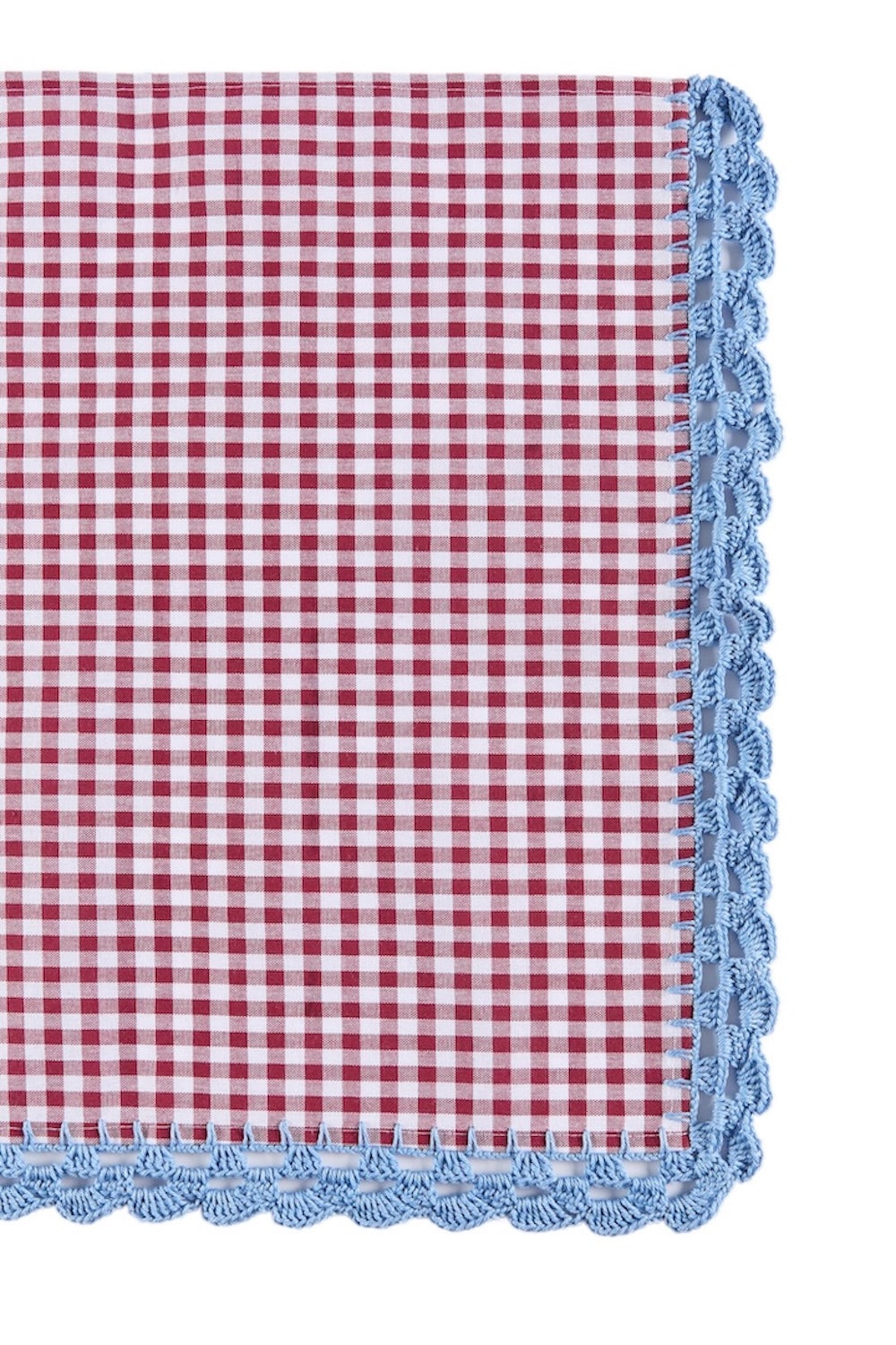S/4 Flores Crochet Napkin - Burgundy