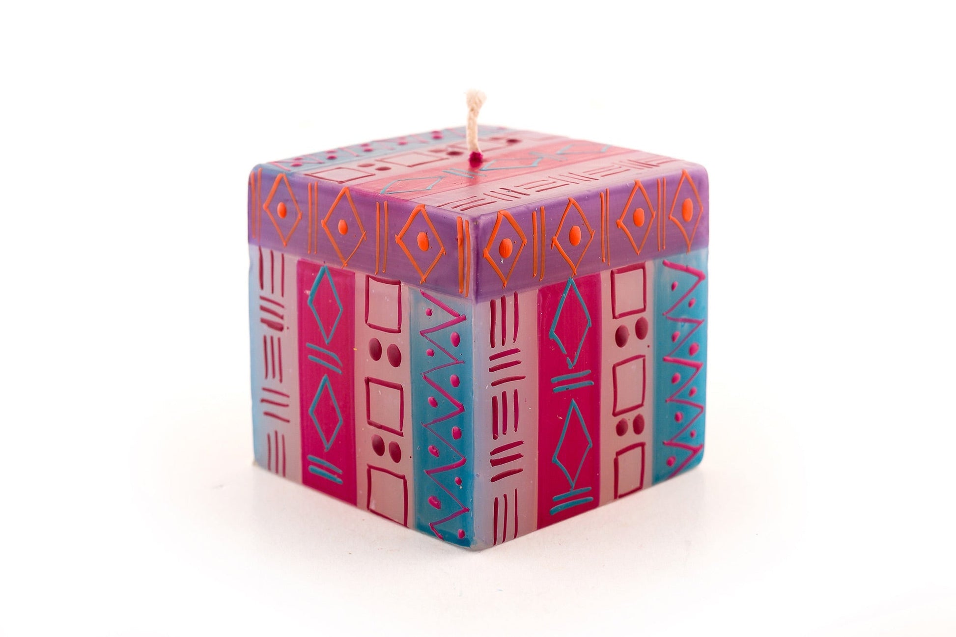 Blue Moon Painted Candles