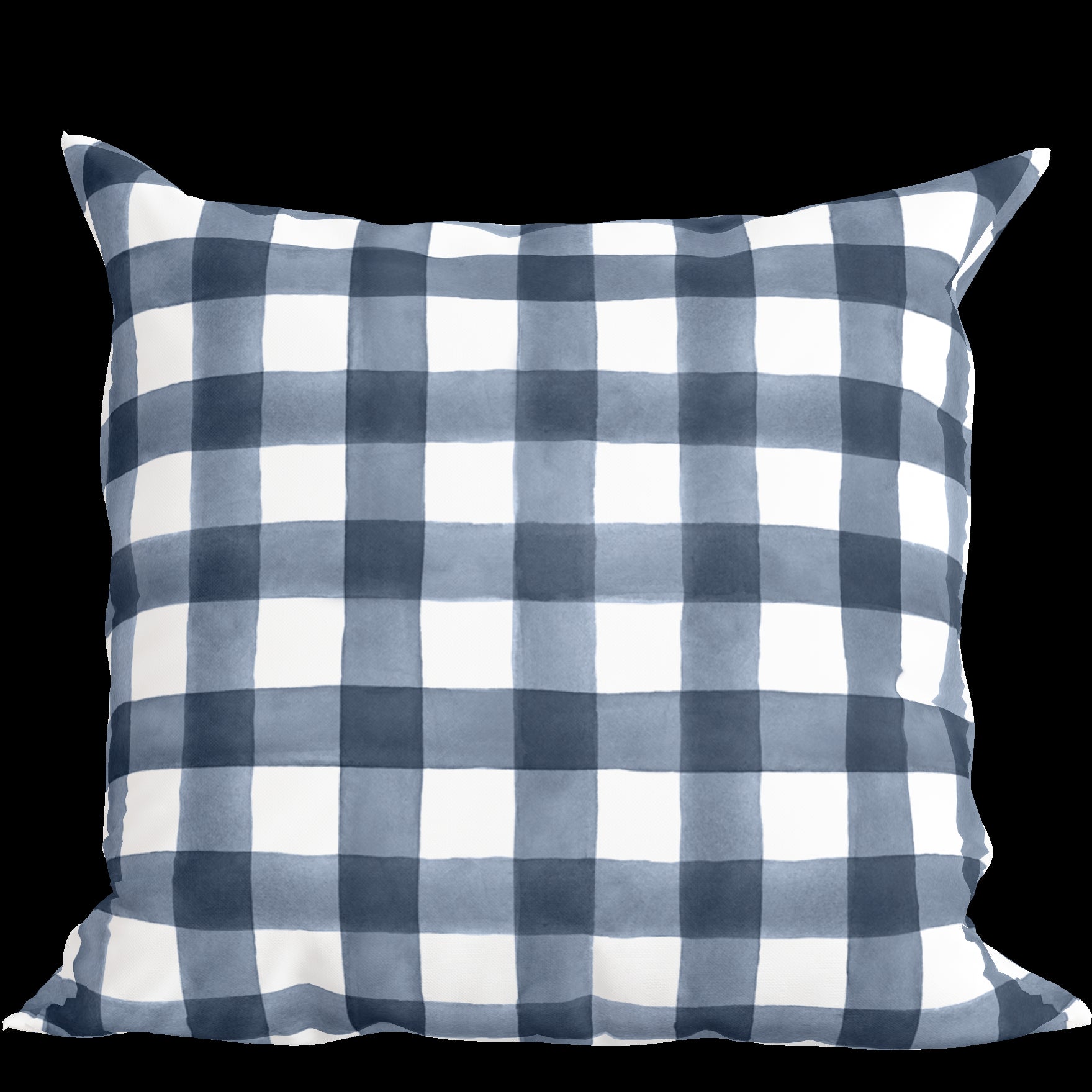 Classic Navy Check Pillow