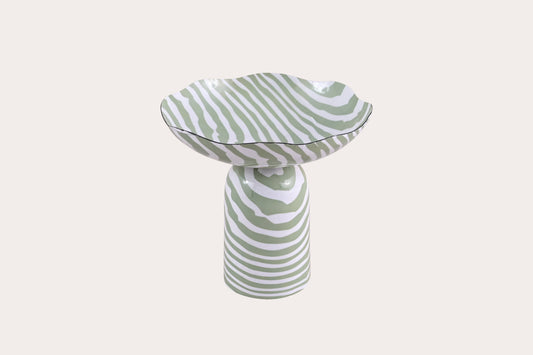 Decorative Striped Bowl | Sculptural Décor