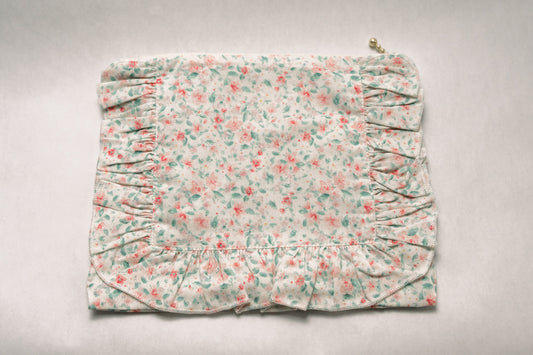Vintage-Inspired Floral Pouch- Confetti