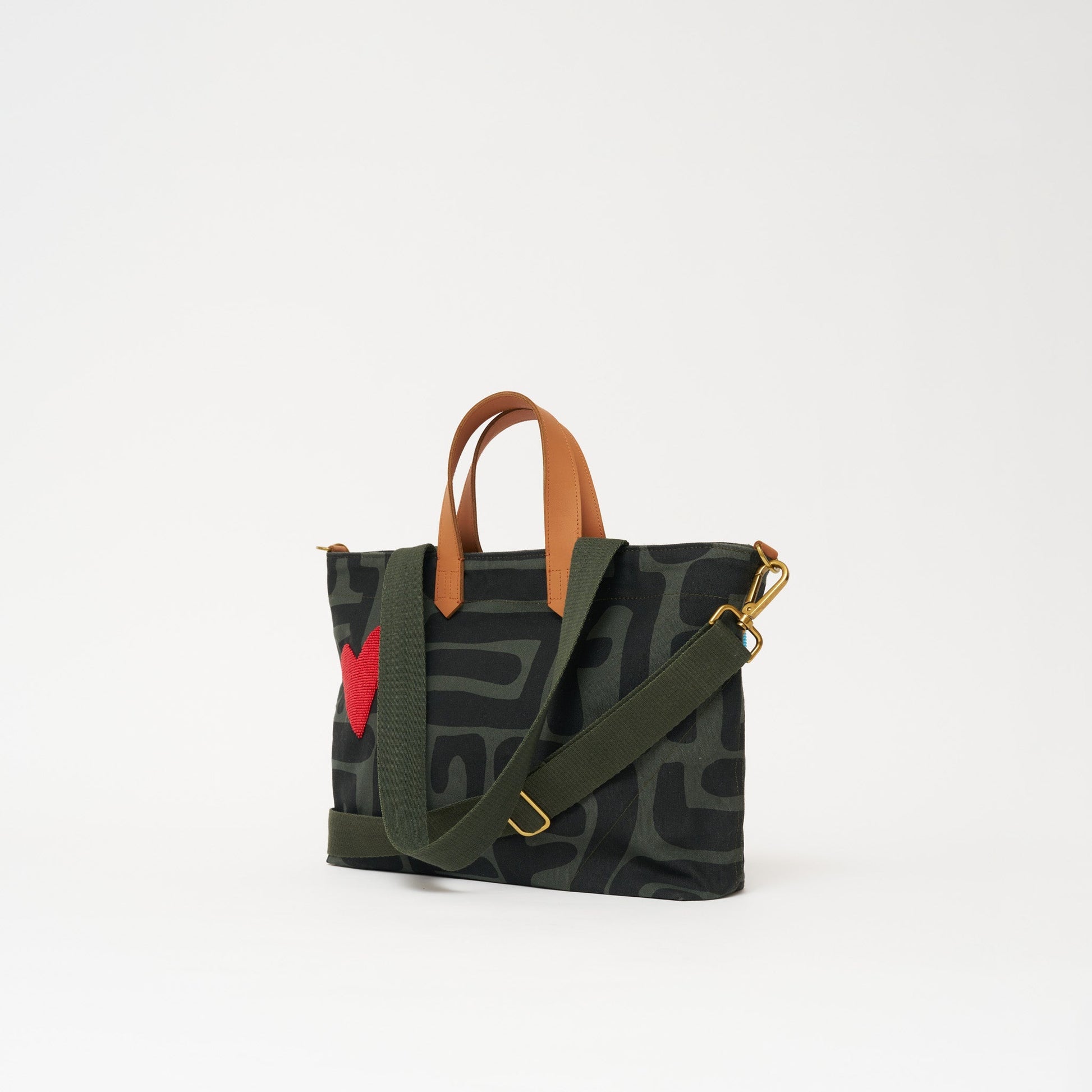 Commuter - Safari Kuba with Red Beaded Heart