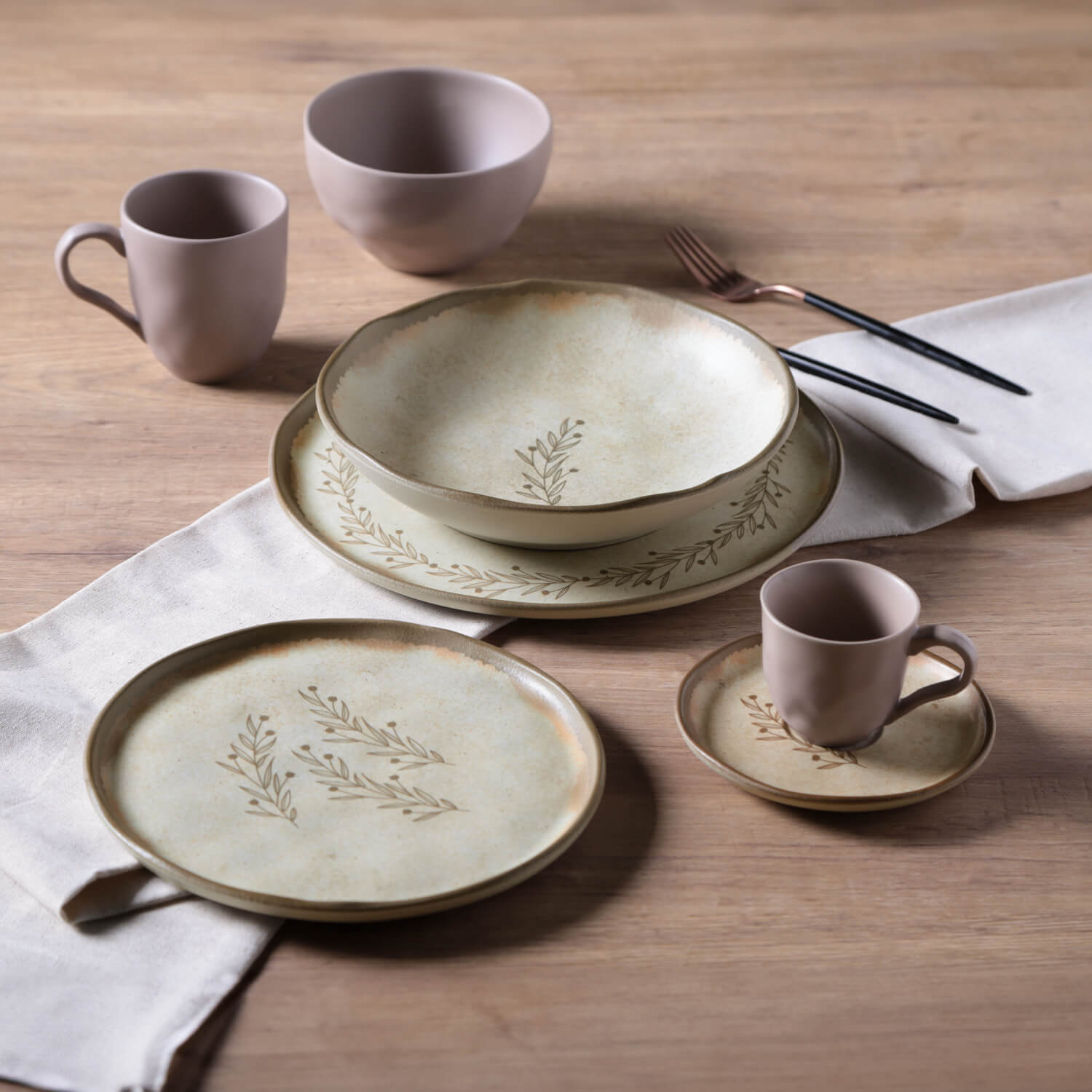 Coffee Cup & Saucer Set of 6