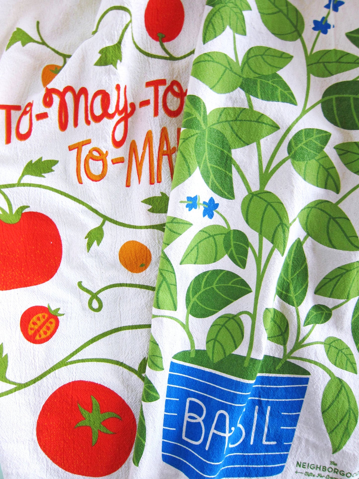 Tomato Basil - Dish Towel Set of 2