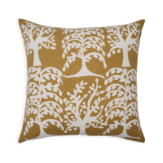 Nature whisper Saal Tree print square pillow cover