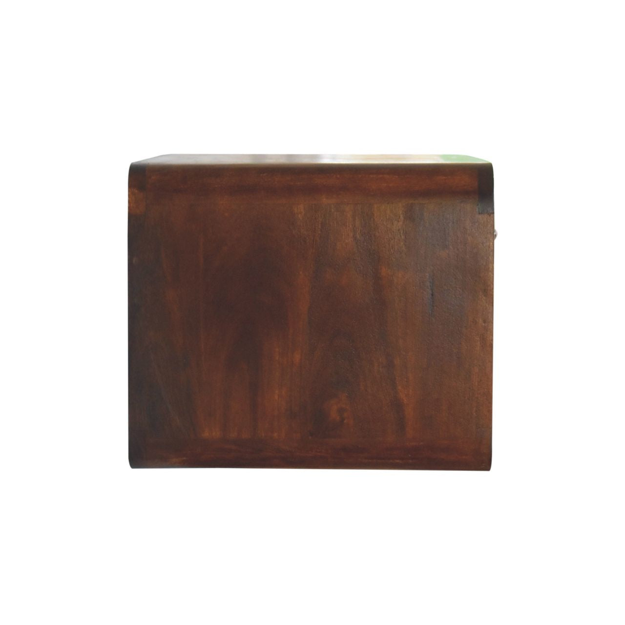 Solid Wood Large Curve Floating Bedside Table
