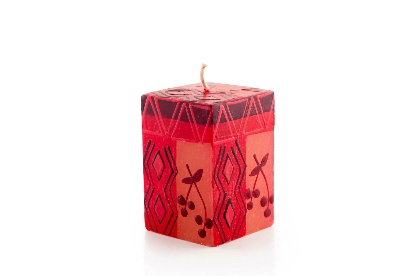 Berry Blaze Painted Candles
