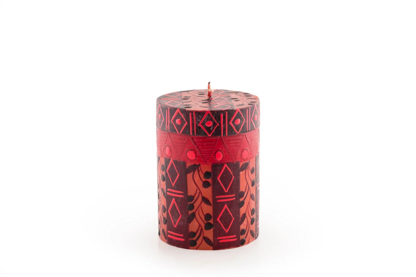 Berry Blaze Painted Candles