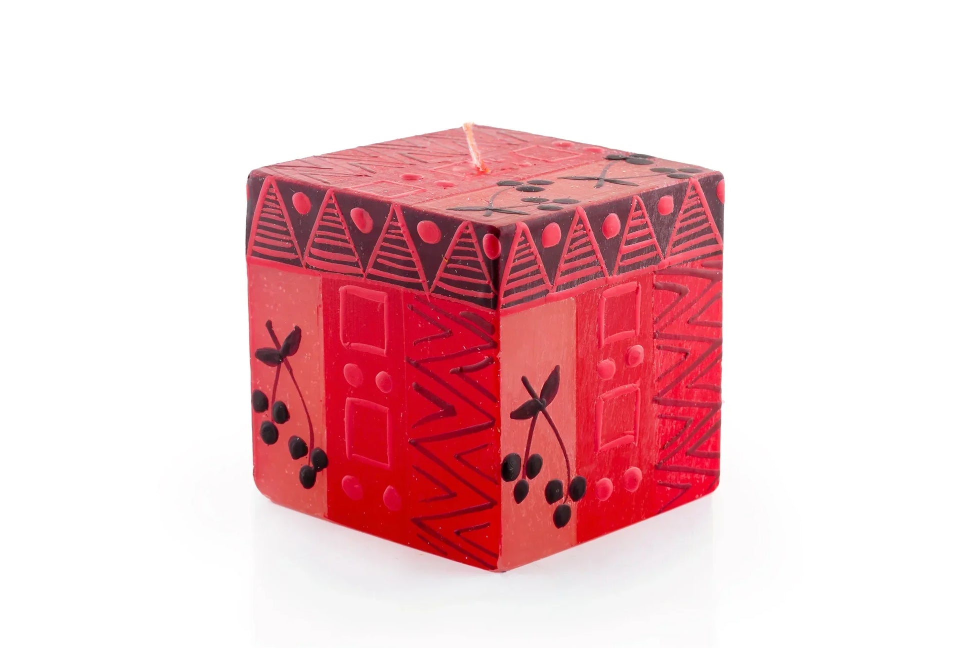 Berry Blaze Painted Candles