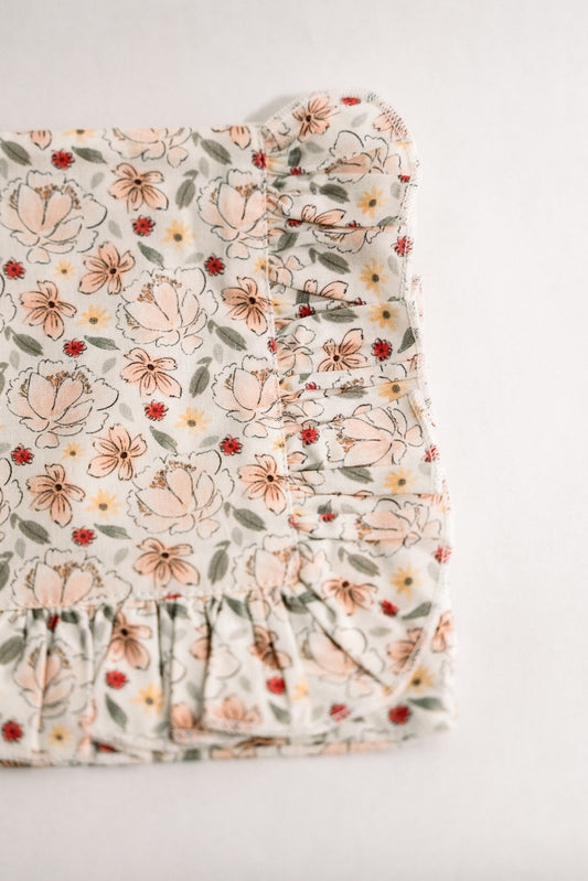 Vintage-Inspired Floral Pouch-Muguet