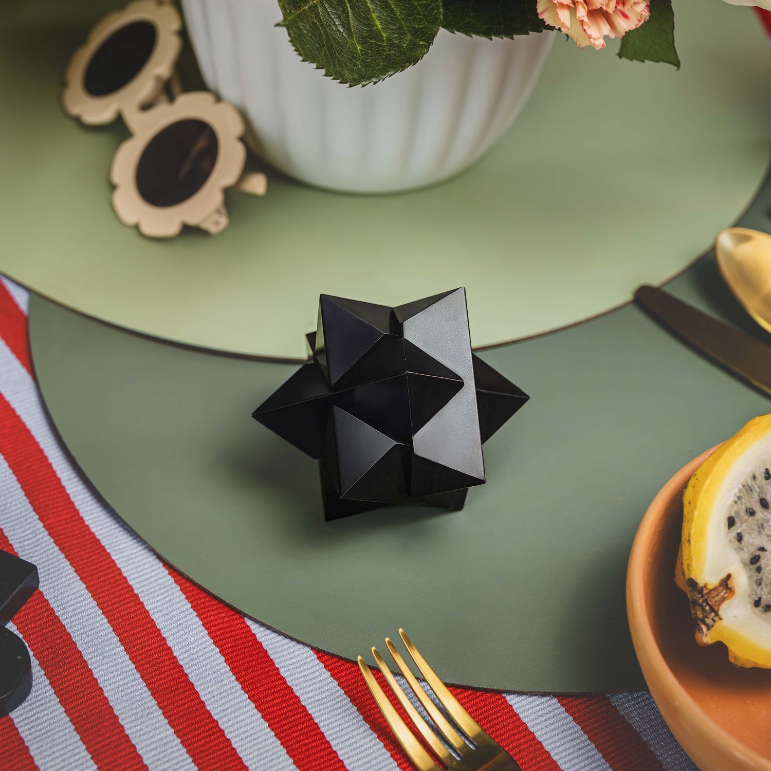 Burr Star 3D gemstone puzzle Blue Angelite