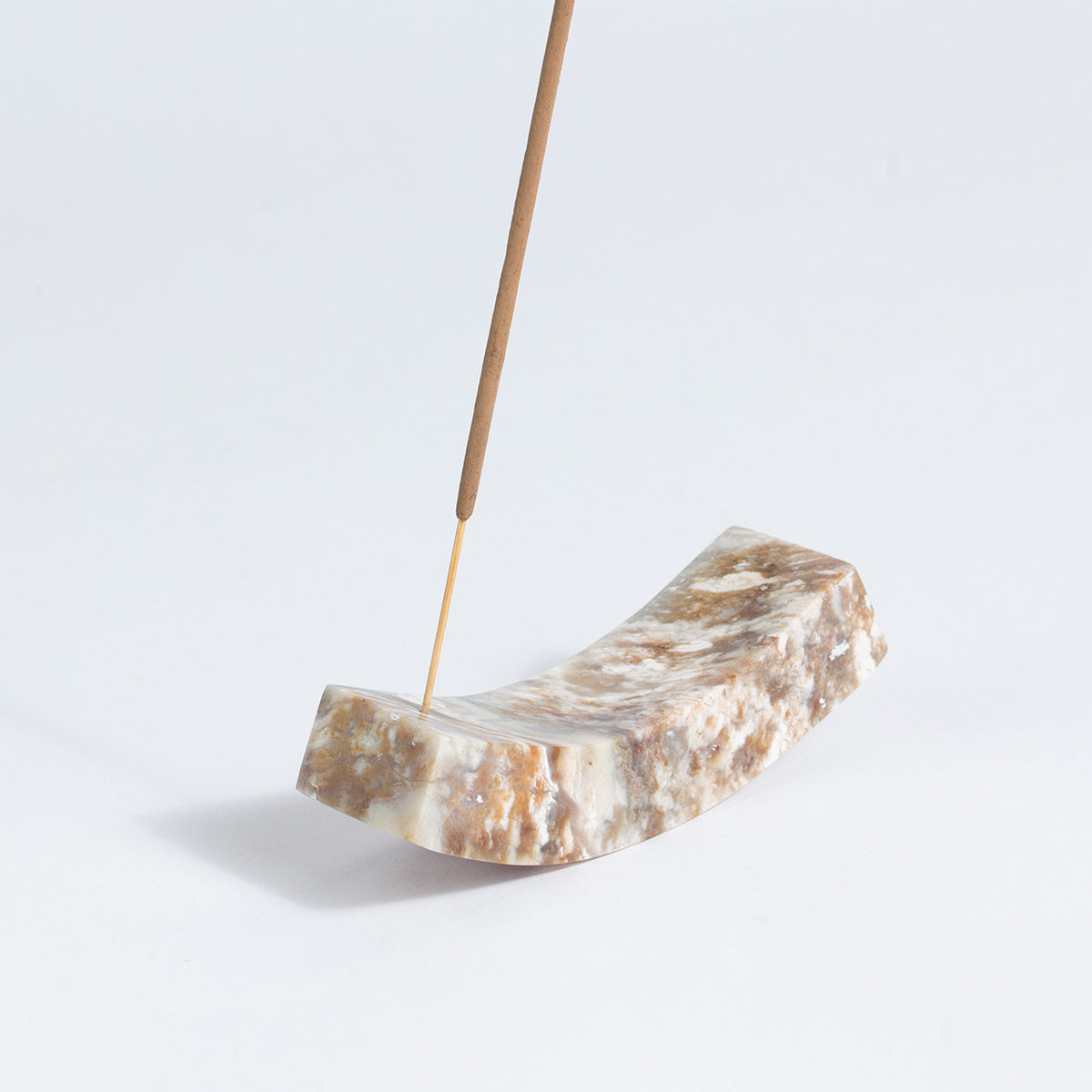 Smile gemstone incense holder Black Onyx