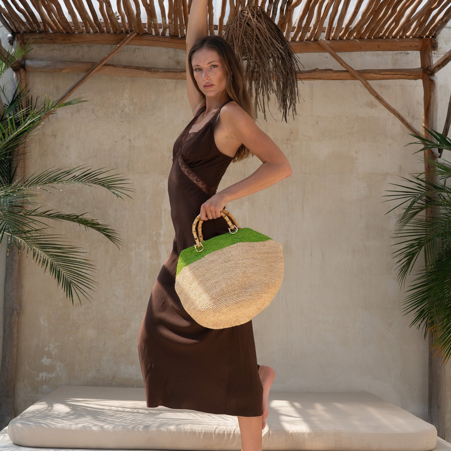 Chainette with Bamboo handles