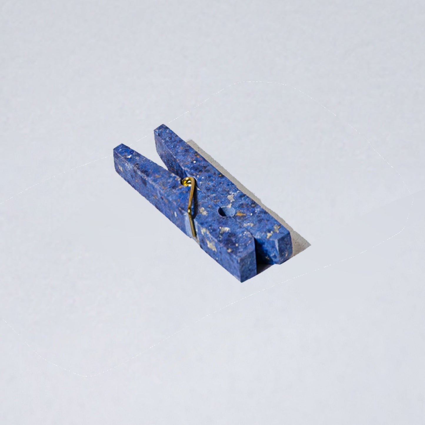 Decorative gemstone Laundry Clip Dumortierite Blue
