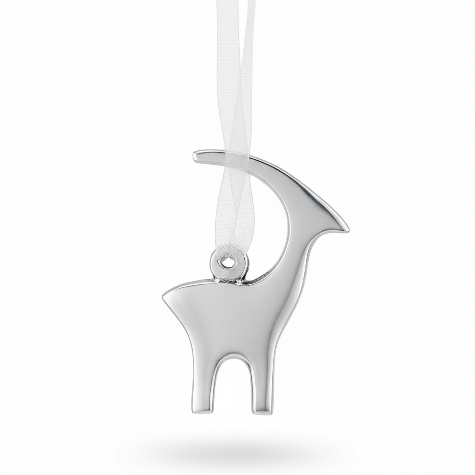 Ornament Silver Antelope