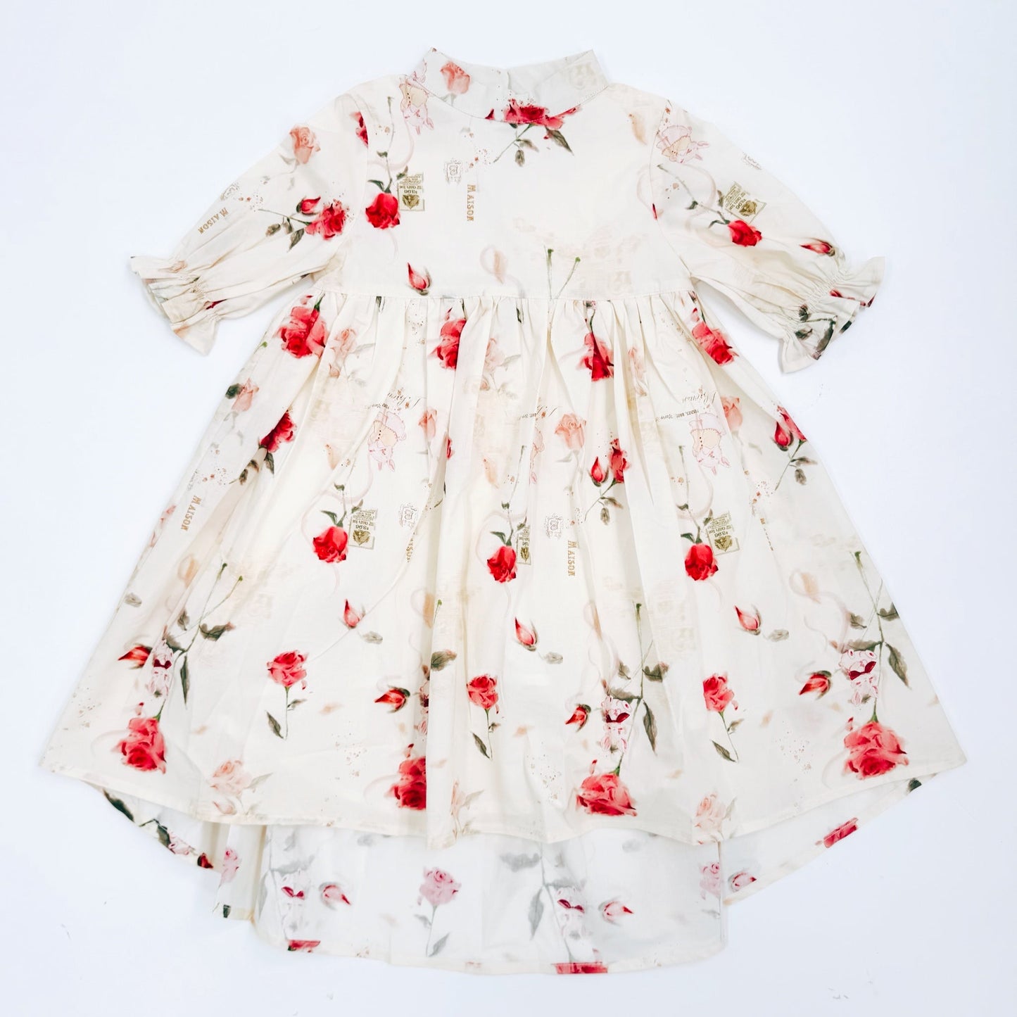 The Madeleine Dress-Ivory Bloom