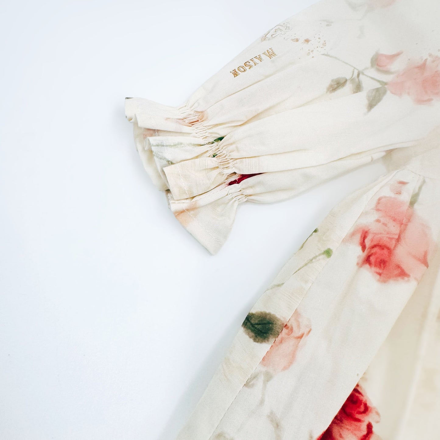 The Madeleine Dress-Ivory Bloom