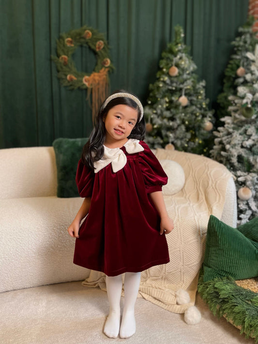 Rosemoor Dress | Winterberry Red Cotton Velvet